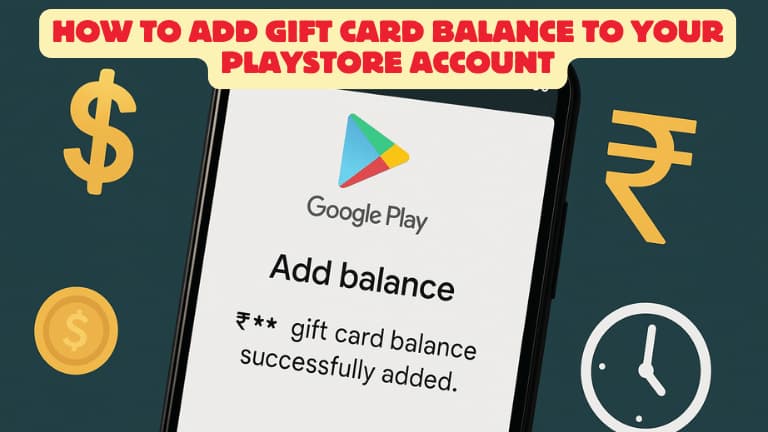 How to add balance to playstore account