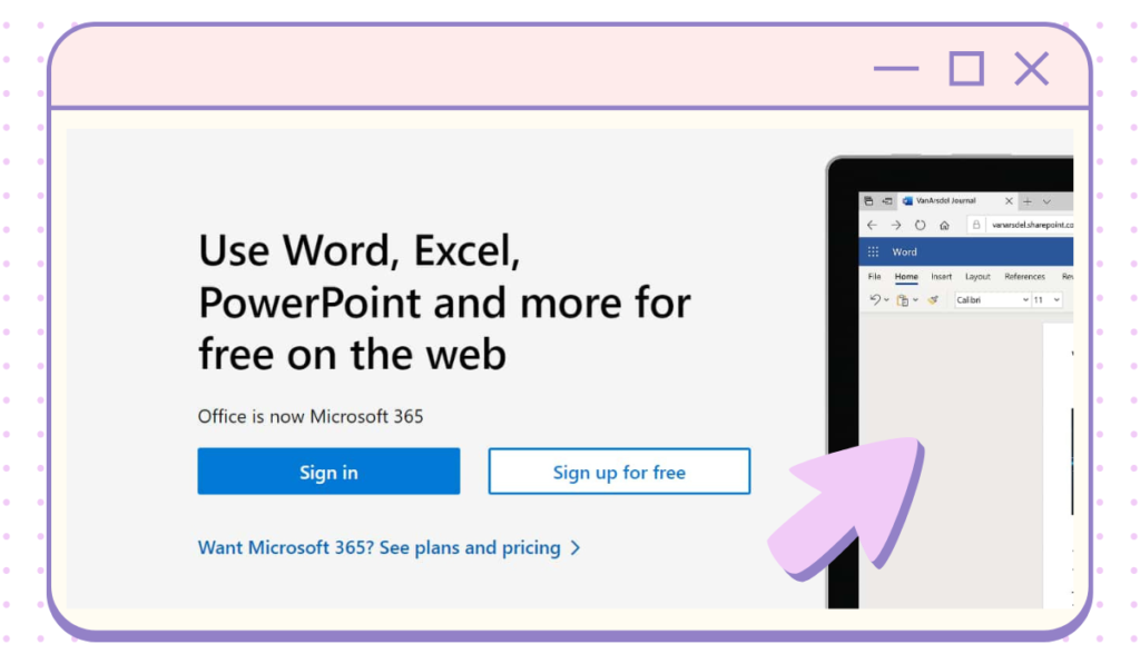 Online Web Method to access MS Office 